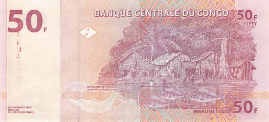 Kongo p.91A 50 Francs 2000